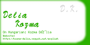 delia kozma business card